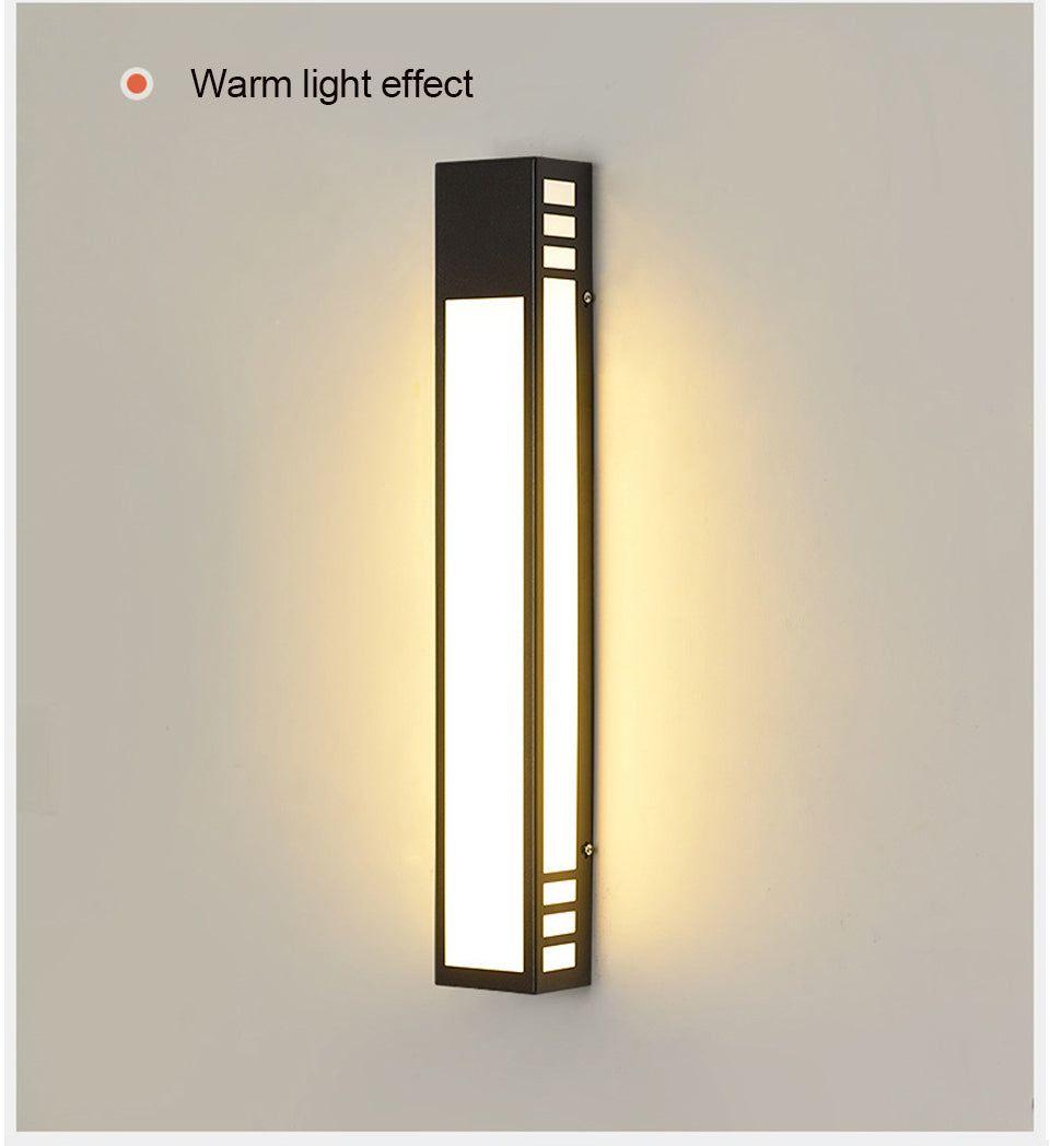 Moderne minimalistische wasserdichte Außenwandleuchte
