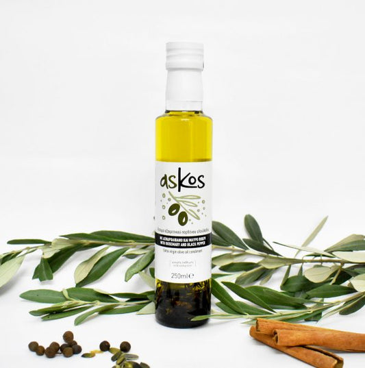 ASKOS - Olivenöl mit Rosmarin & schwarzem Pfeffer 250ml