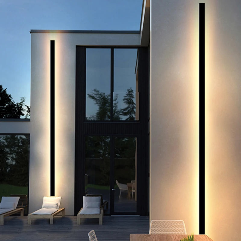 LED Außenwandleuchte Modern IP65 Wasserdicht für Villa Garten Terrasse, Fernbedienung