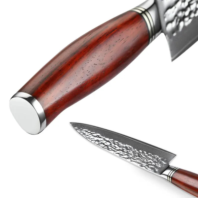 YARENH Professionelles Kochmesser-Set - Japanischer Damaststahlmesser Satz für den Profi