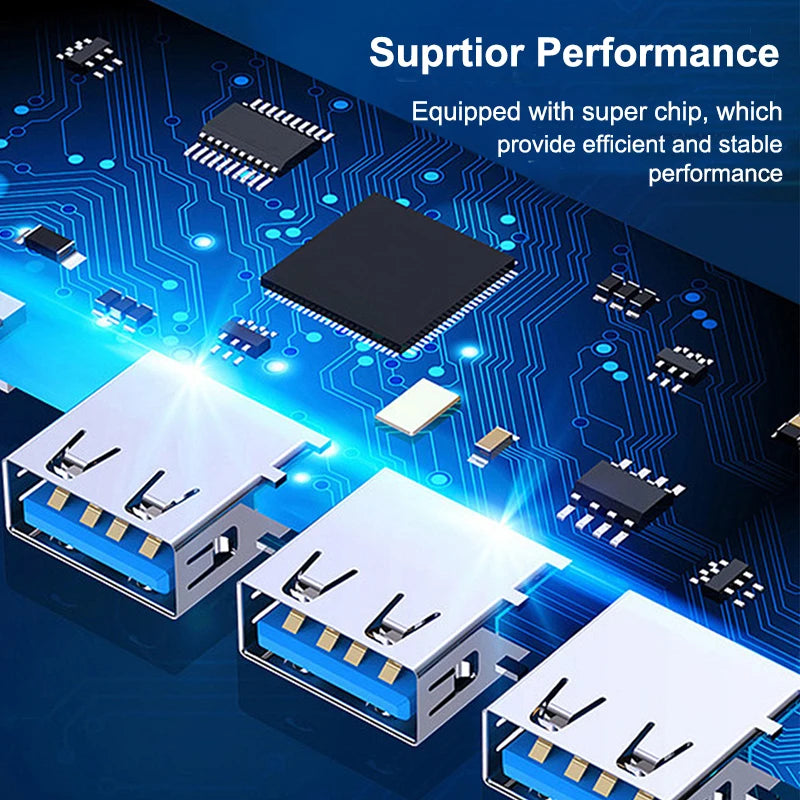 USB C HUB 3.0 Adapter 4 Port Multi-Splitter