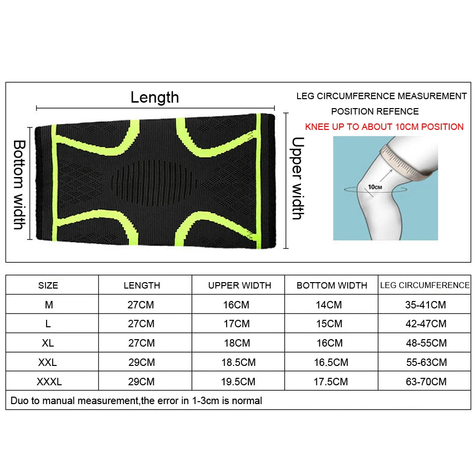 Sport Kompressions Kniebandage für Fitness & Sport