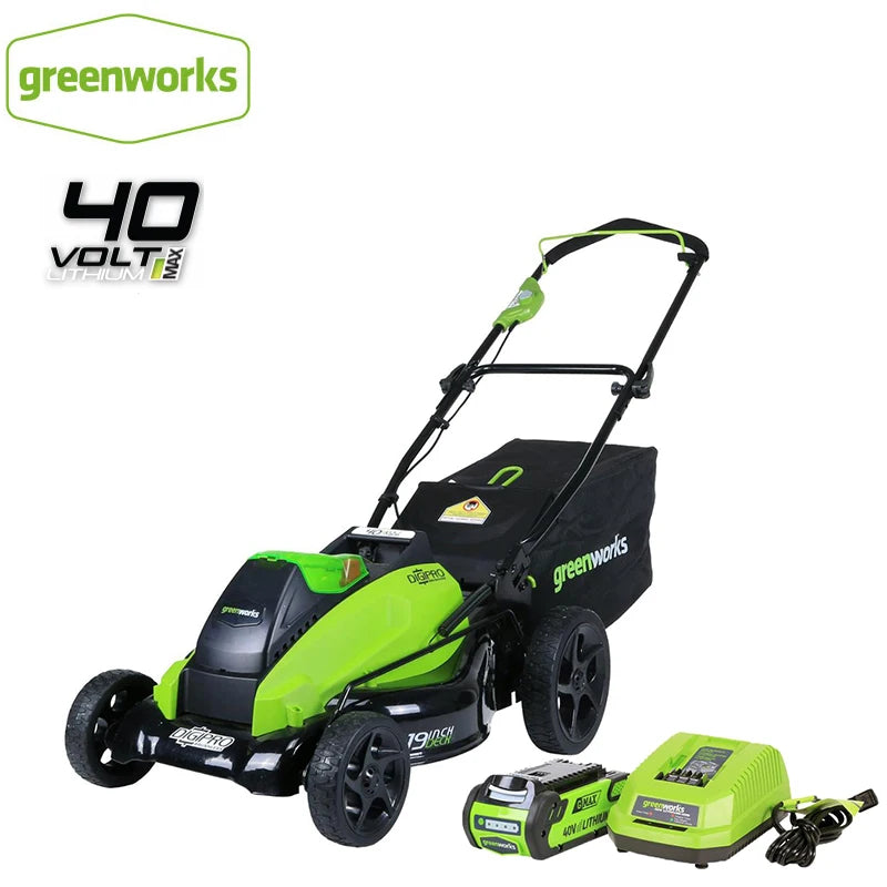 Greenworks 19-Zoll 40V 800W Akku-Rasenmäher