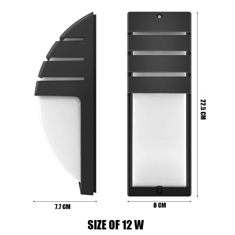 LED Außenwandlampe mit Radar-Bewegungssensor