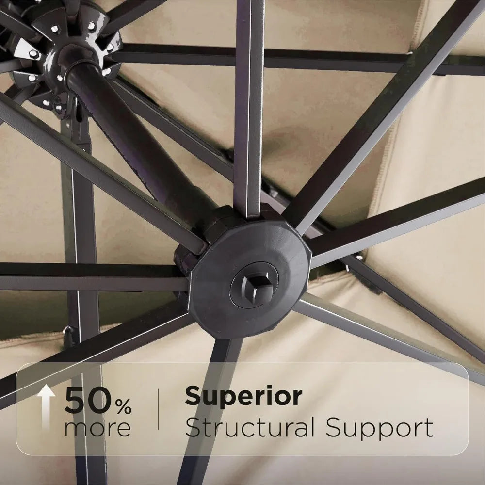 Premium Rectangular Patio Umbrella