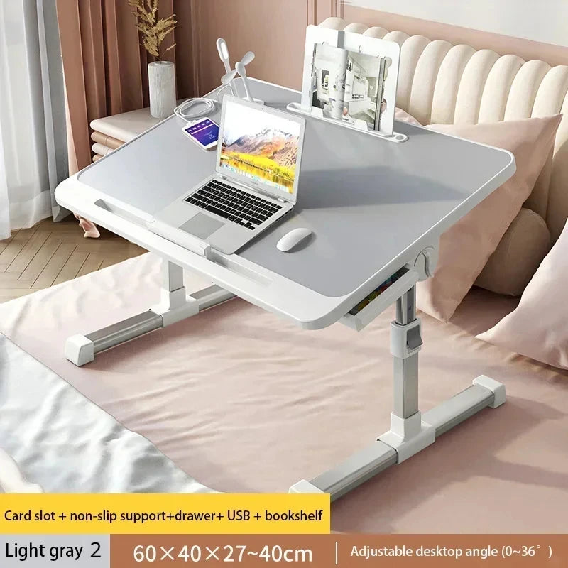 Faltbarer Laptop-Tisch mit Licht und Schublade