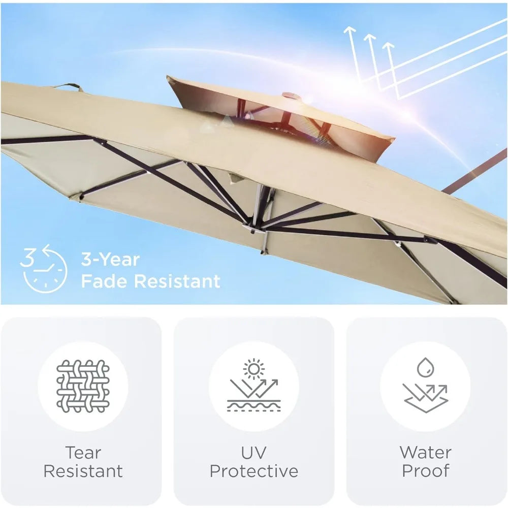 Premium Rectangular Patio Umbrella
