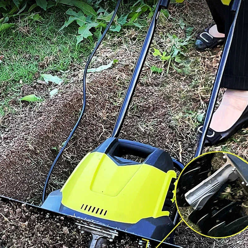 Elektrische Bodenfräse Gartenfräse 220V Multifunktional Pflügendes Bulldozer Hausarbeit Unkraut Jäten Bodenfräse Maschine