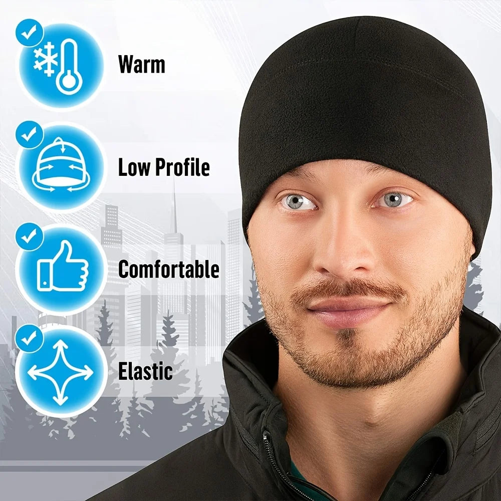 Winddichter Polar Fleece Beanie Hut 2023
