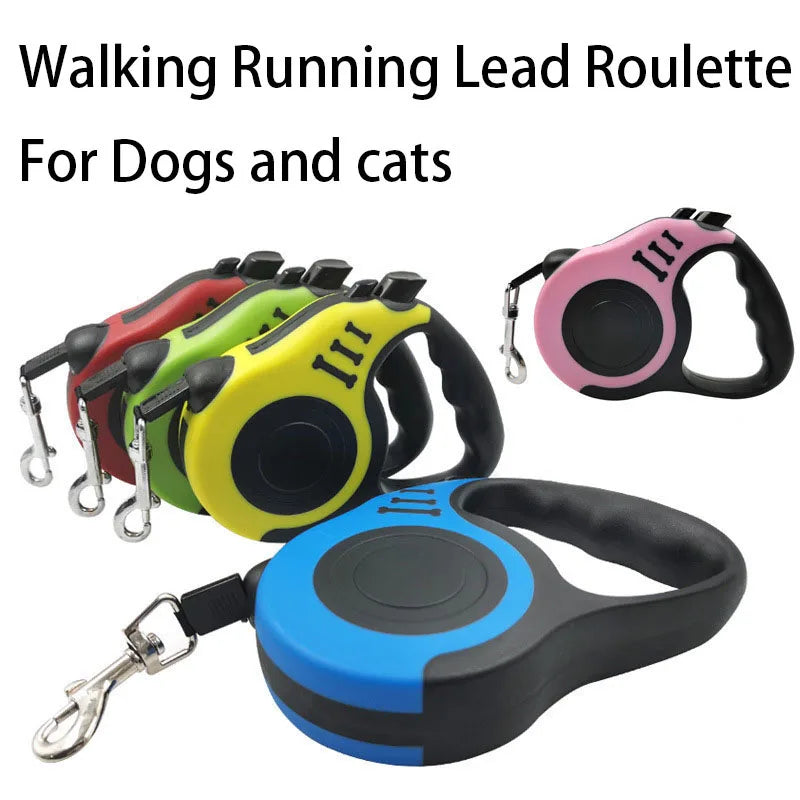 3m Haustier Hundeleinen Automatische ausziehbare Nylon Katze Hundeleine