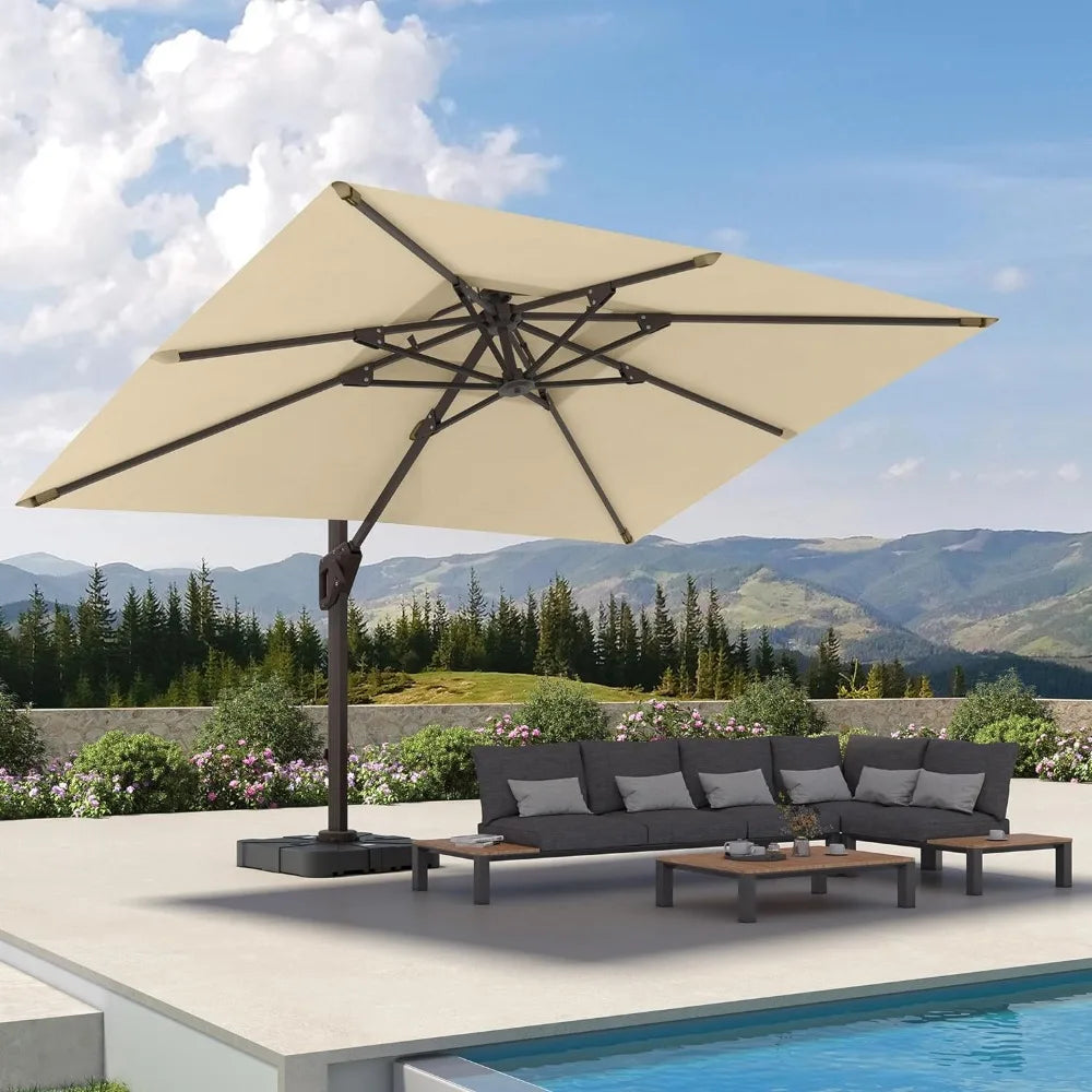 Premium Rectangular Patio Umbrella