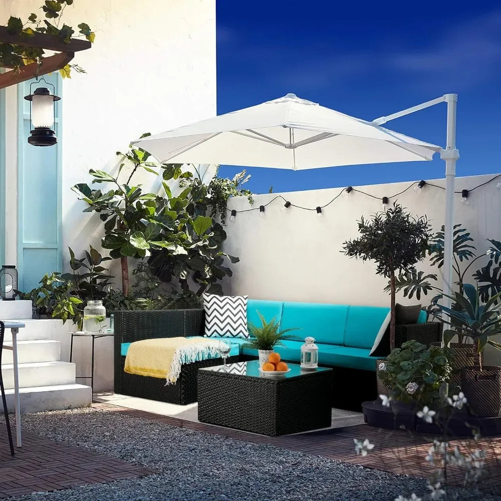 Premium Rattan Sectional Patio Sofa Set