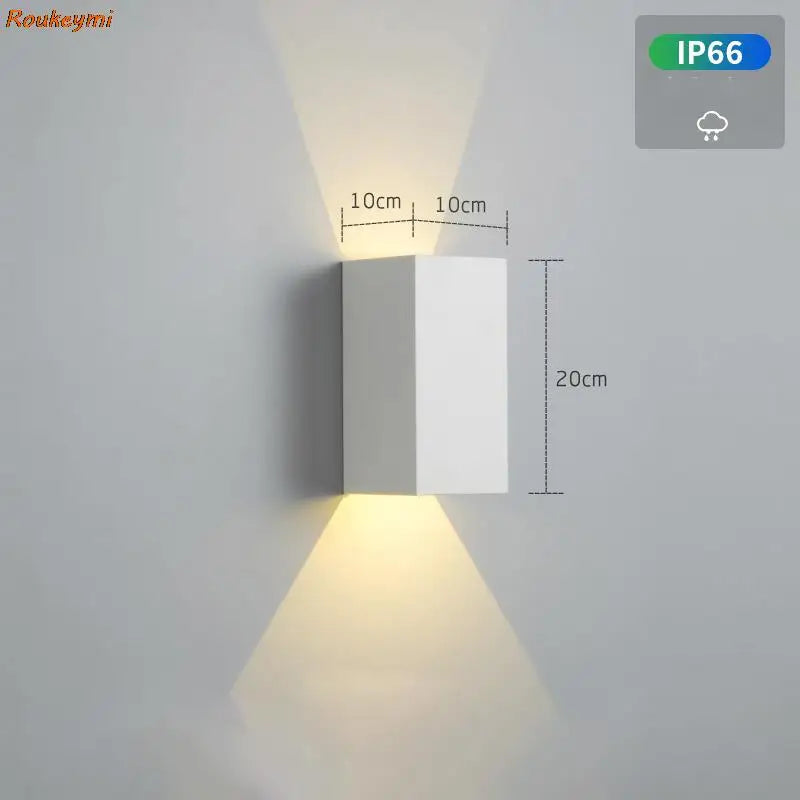 LED Wandleuchte für Innen- und Außenbereich