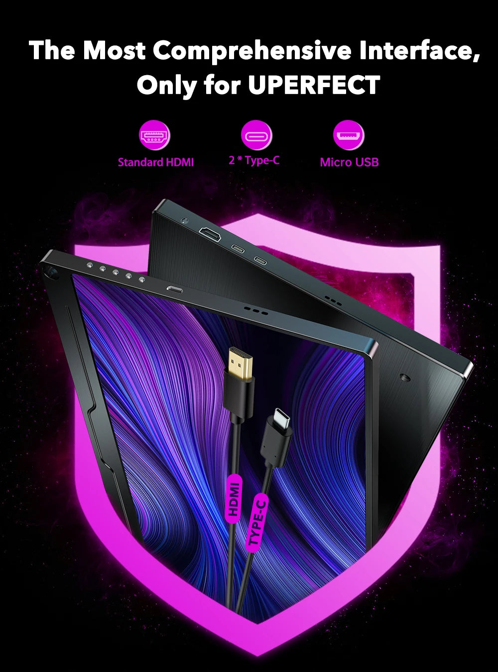 UPERFECT 4K Portable Monitor 17.3\"