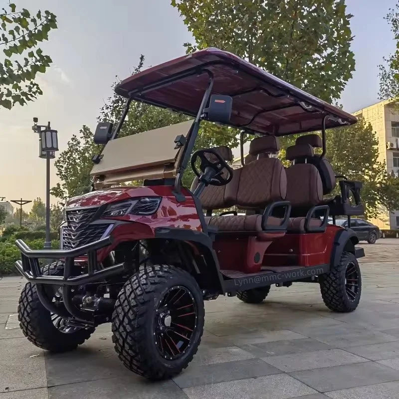 Brandneuer leistungsstarker elektrischer Golfwagen mit Solarpanelen
