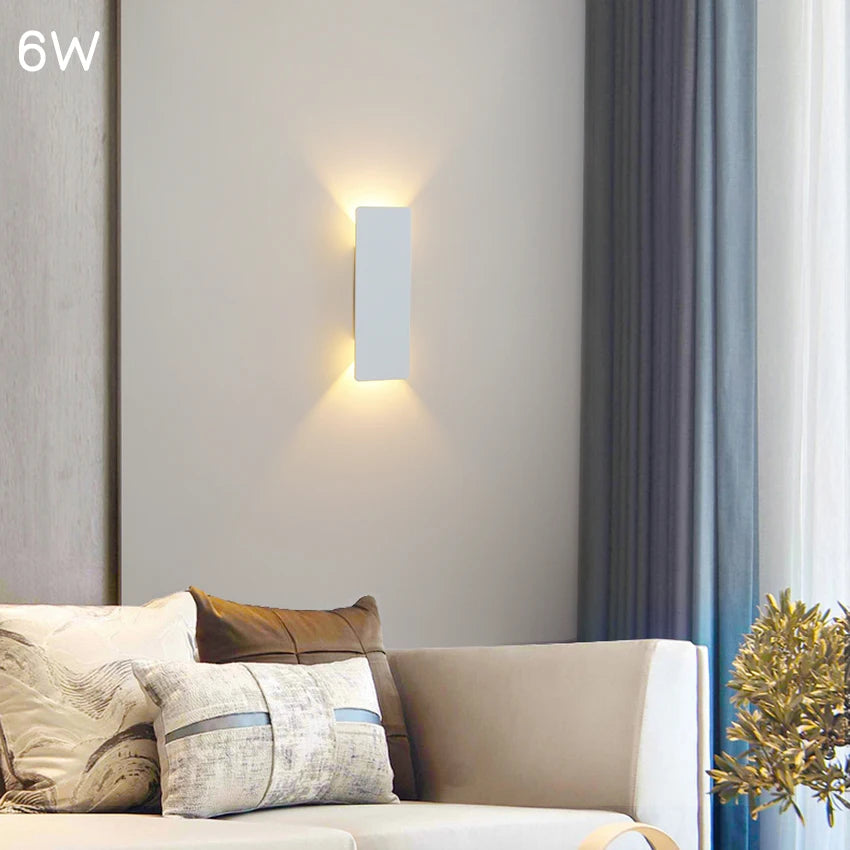 Moderne LED Wasserdichte Außen Up Down Wandleuchte IP65 Aluminium 18W LED Wandlampe Innen Dekorative Wandlampe