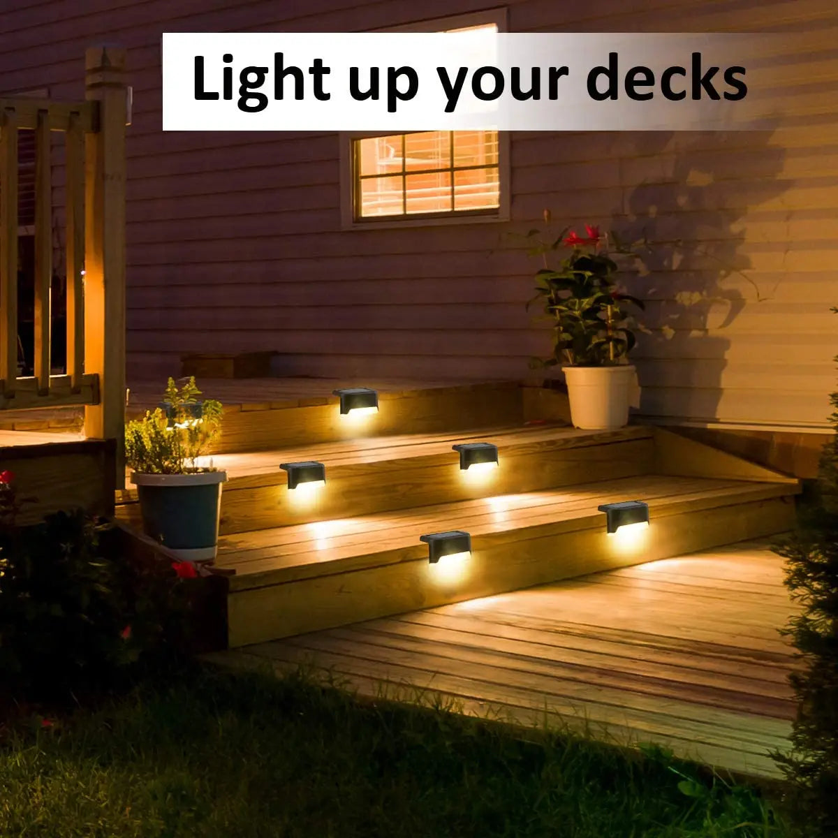 Solar LED Gartenlichter - Wasserdichte Solarlichter für Treppen & Terrassen