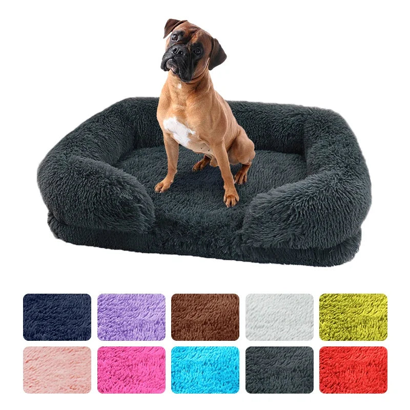 Hochwertiges Hundebett mit Plüsch