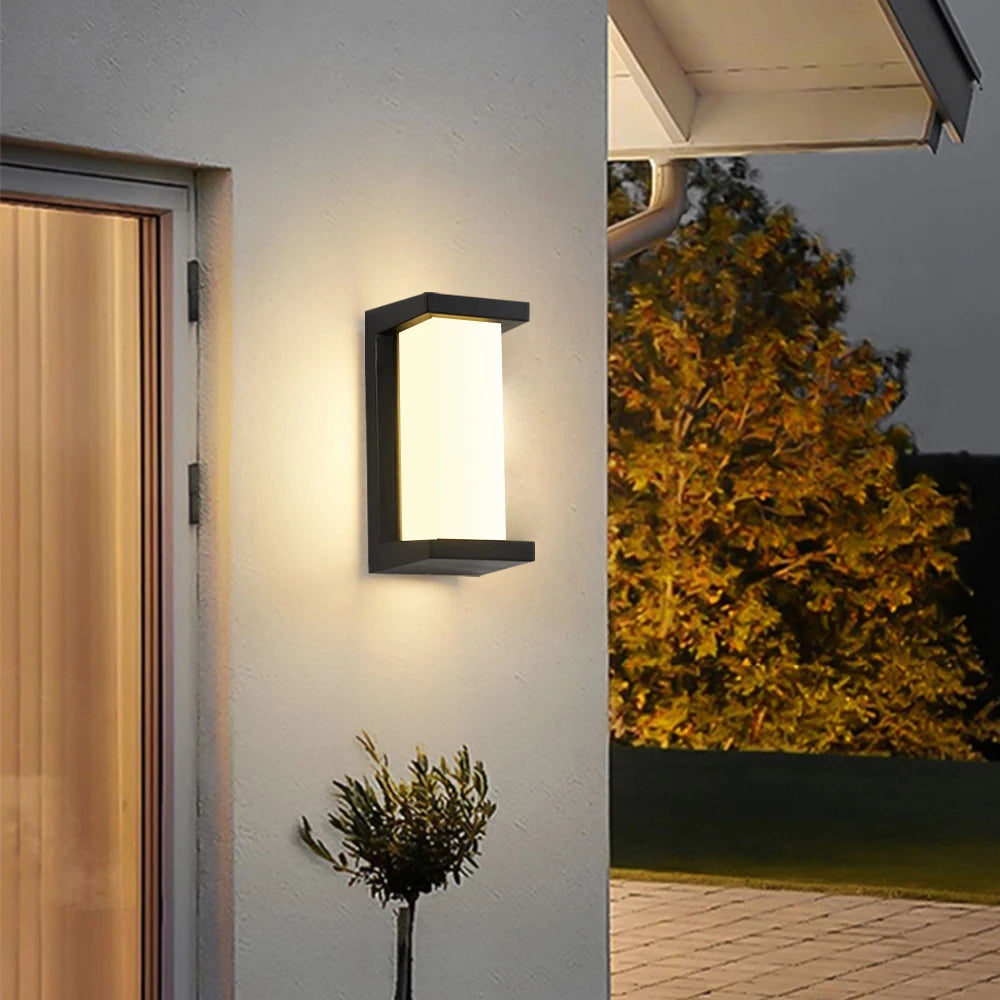 LED Außenwandleuchte Wasserdicht IP65 Radar Sensor Lichtquelle Oberflächenmontage Balkon Garten 12W 18W 30W Wandleuchte