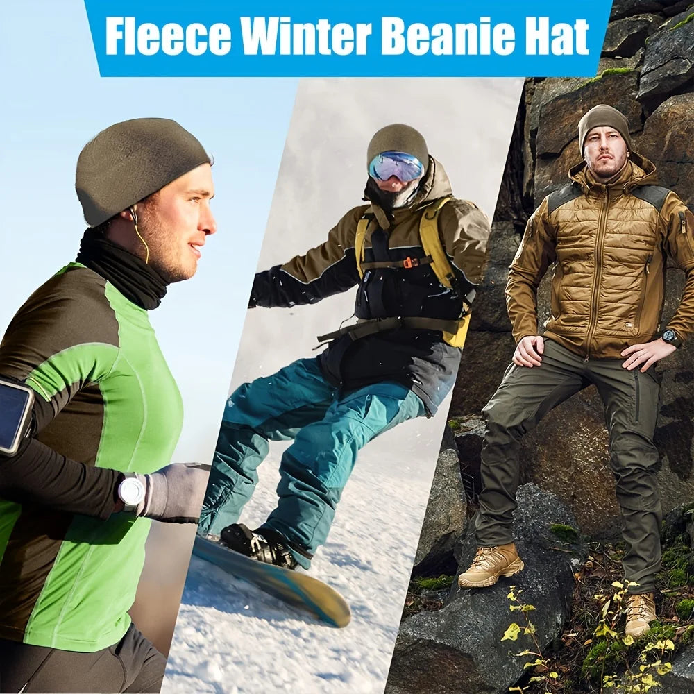 Winddichter Polar Fleece Beanie Hut 2023
