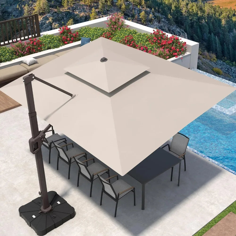 Premium Rectangular Patio Umbrella