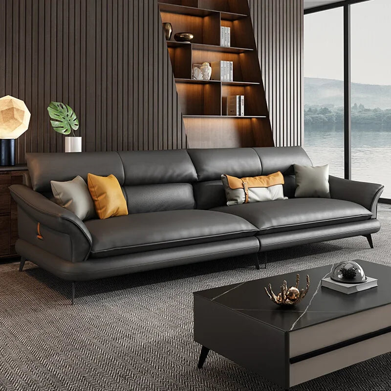 Moderne Nordische Ledersofa für das Wohnzimmer