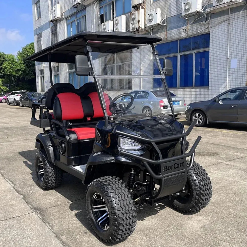 Neues hochwertiges Golfauto 60V 72V Lithiumbatterie Vierradfahrzeug Straßenzulassung Golfwagen 2/4/6 Sitze Elektro Golfwagen