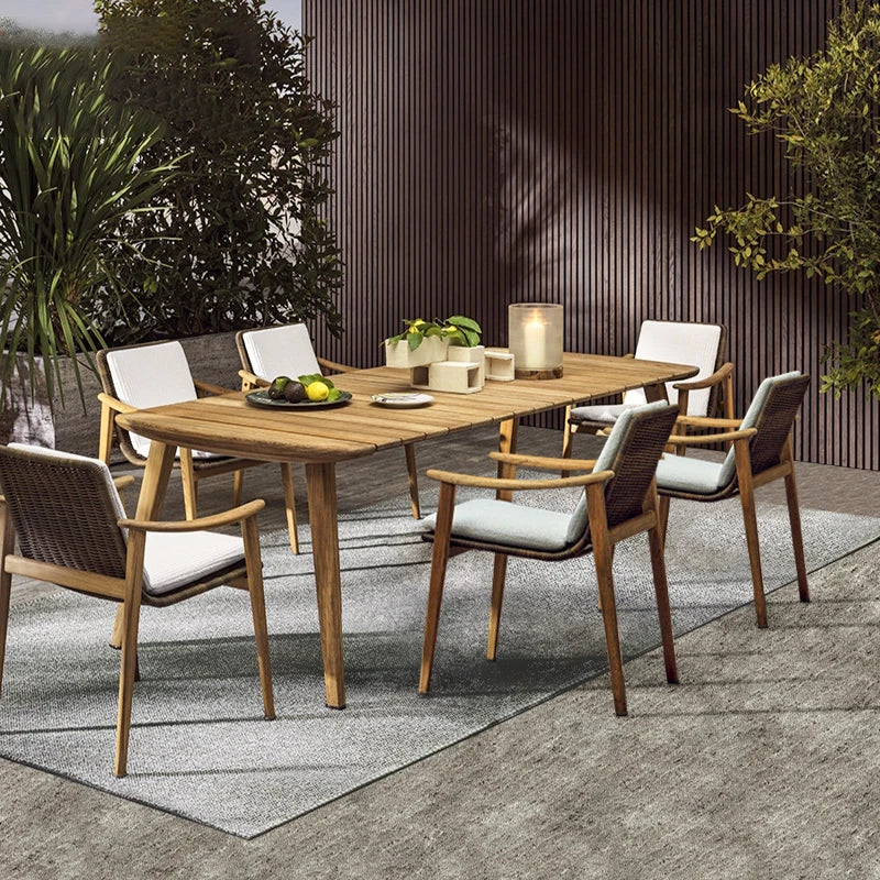 Luxuriöse Rattan-Tisch und Stuhl Set