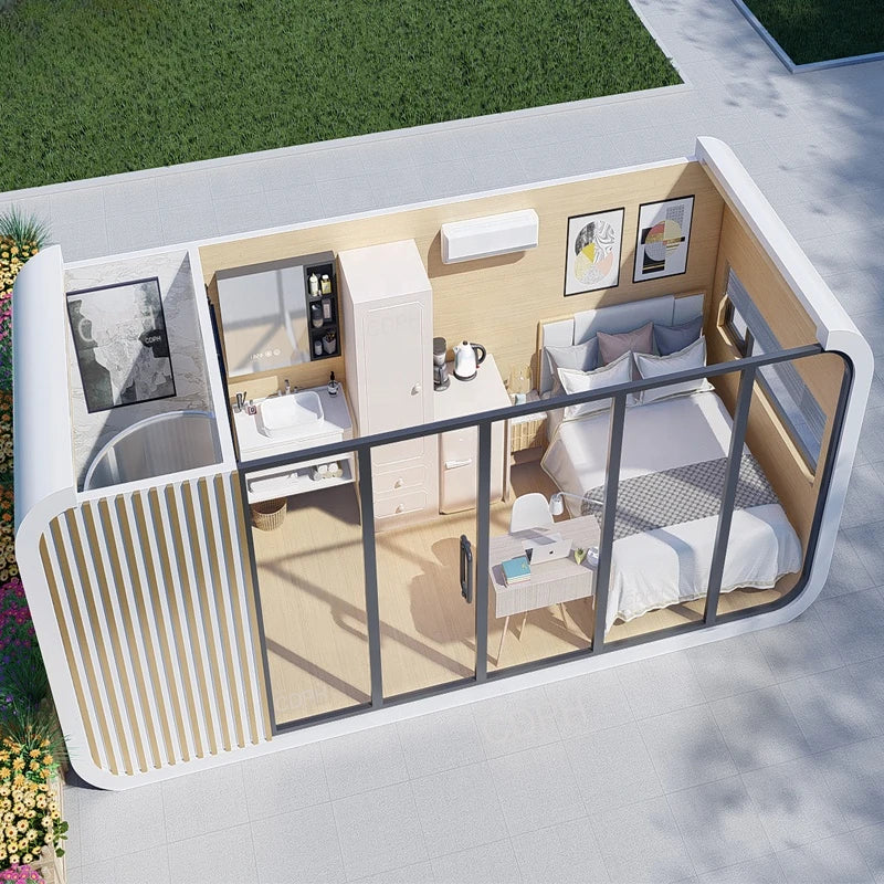 20ft/40ft luxuriösen Fertighaus mit modularem Design.