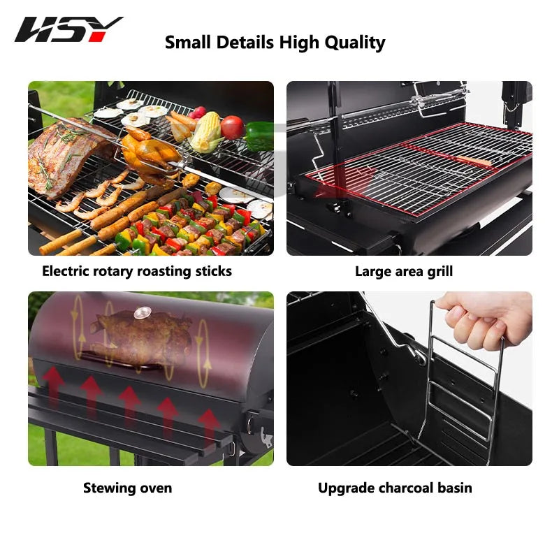 Desktop Barbecue Grill - Rauchfreier BBQ-Grill für Zuhause und Garten