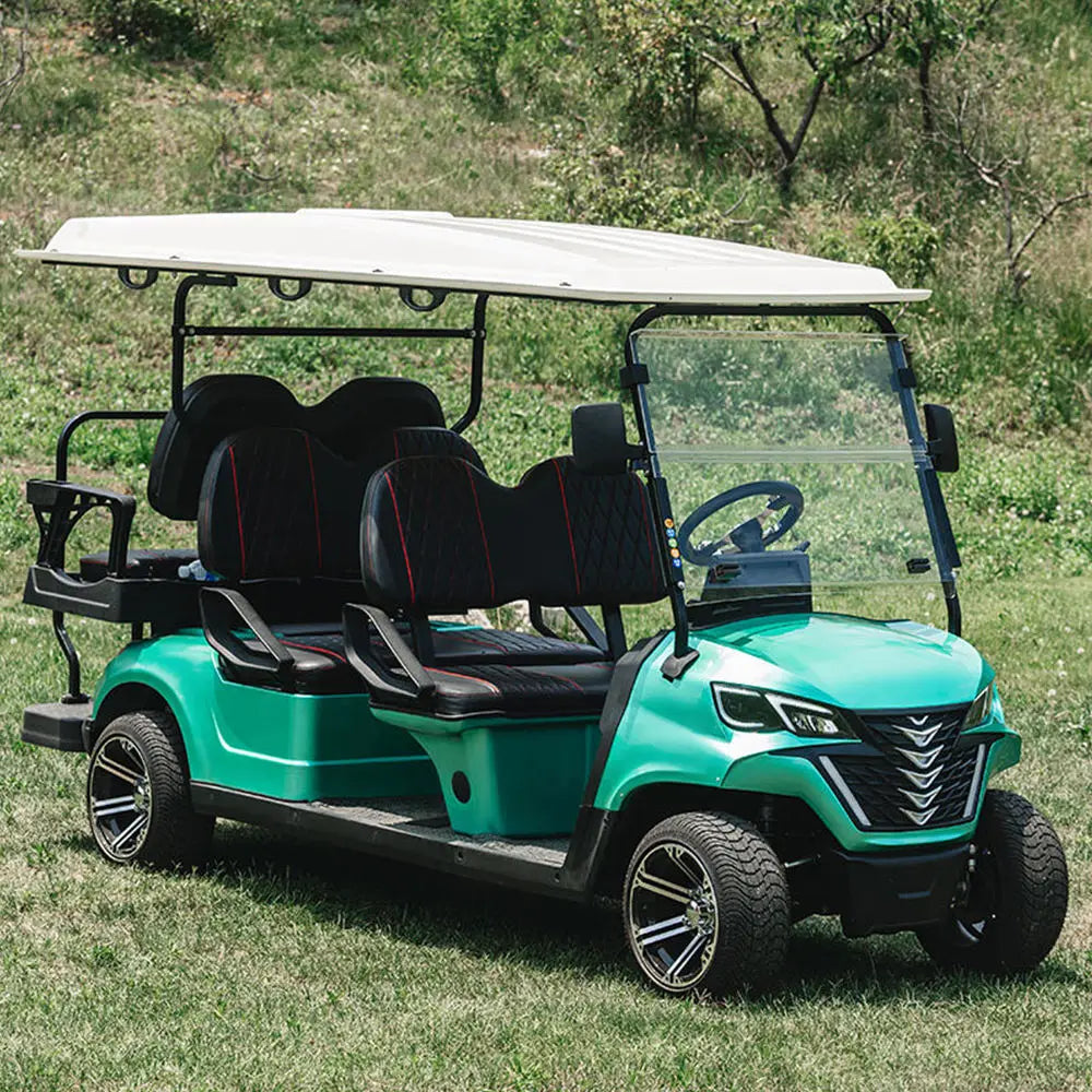Neues hochwertiges Golfauto 60V 72V Lithiumbatterie Vierradfahrzeug Straßenzulassung Golfwagen 2/4/6 Sitze Elektro Golfwagen