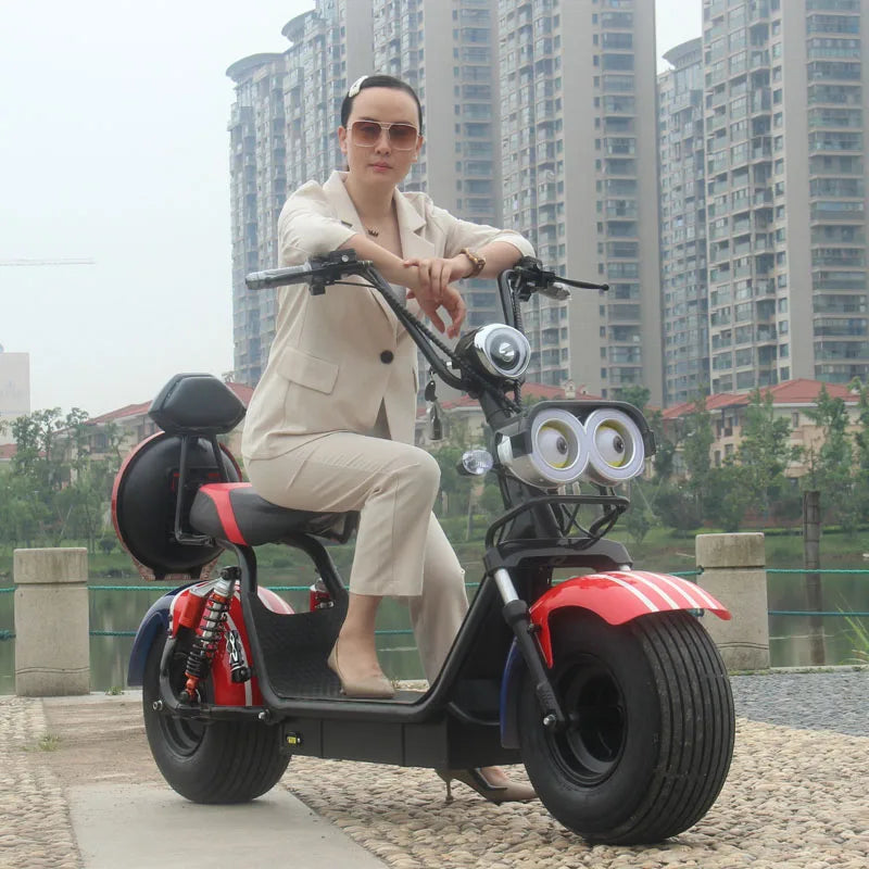 Harley Elektrofahrzeug Großer Breitreifen Scooter für Erwachsene