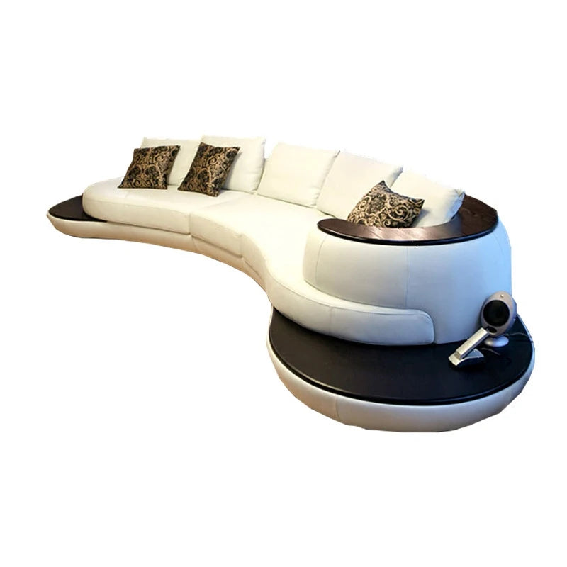 Moderne Italienische Ledercouch - Top Grain Echtleder Sofa