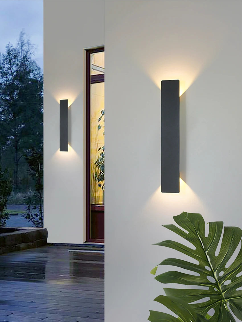 Moderne LED Wasserdichte Außen Up Down Wandleuchte IP65 Aluminium 18W LED Wandlampe Innen Dekorative Wandlampe