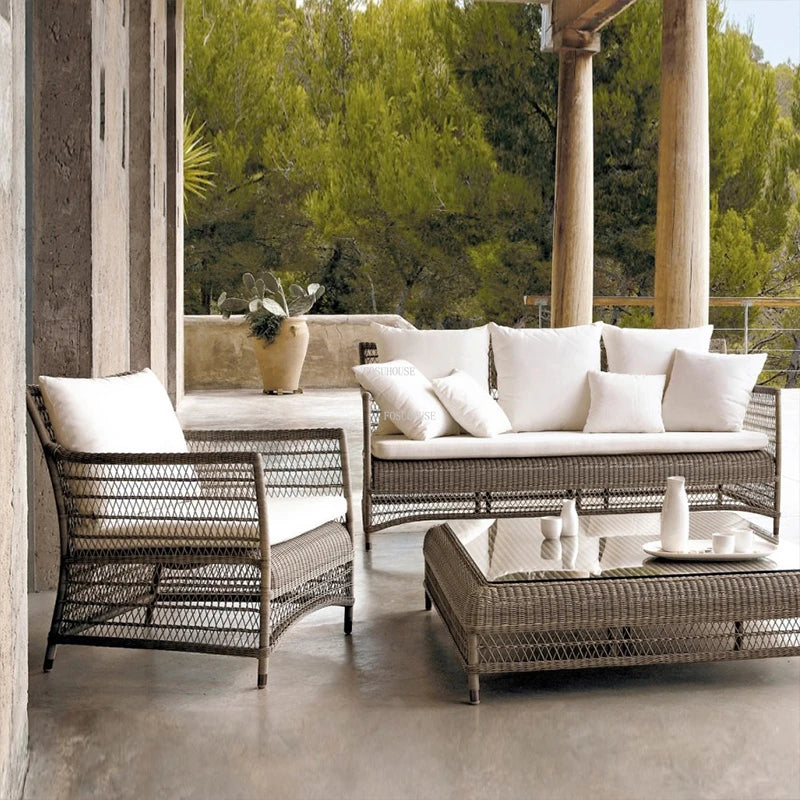 Moderne Rattan Outdoor Stühle