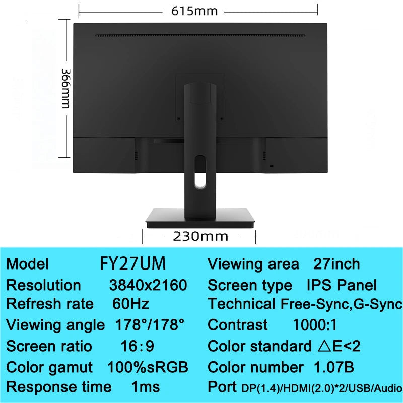 Premium 27-Zoll 4K Gaming Monitor