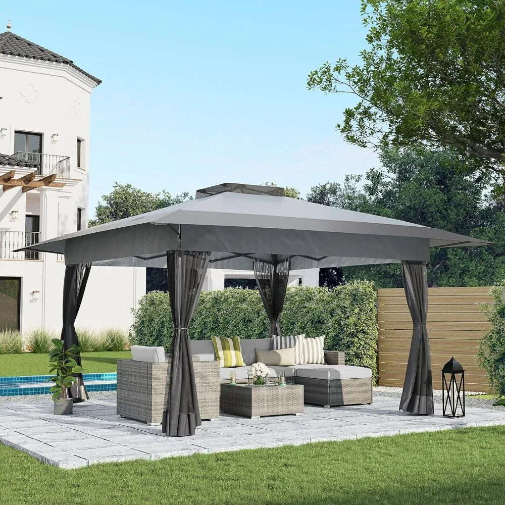 Großartiges 13x13 Ft Pop-Up Gartenpavillon mit Moskitonetz