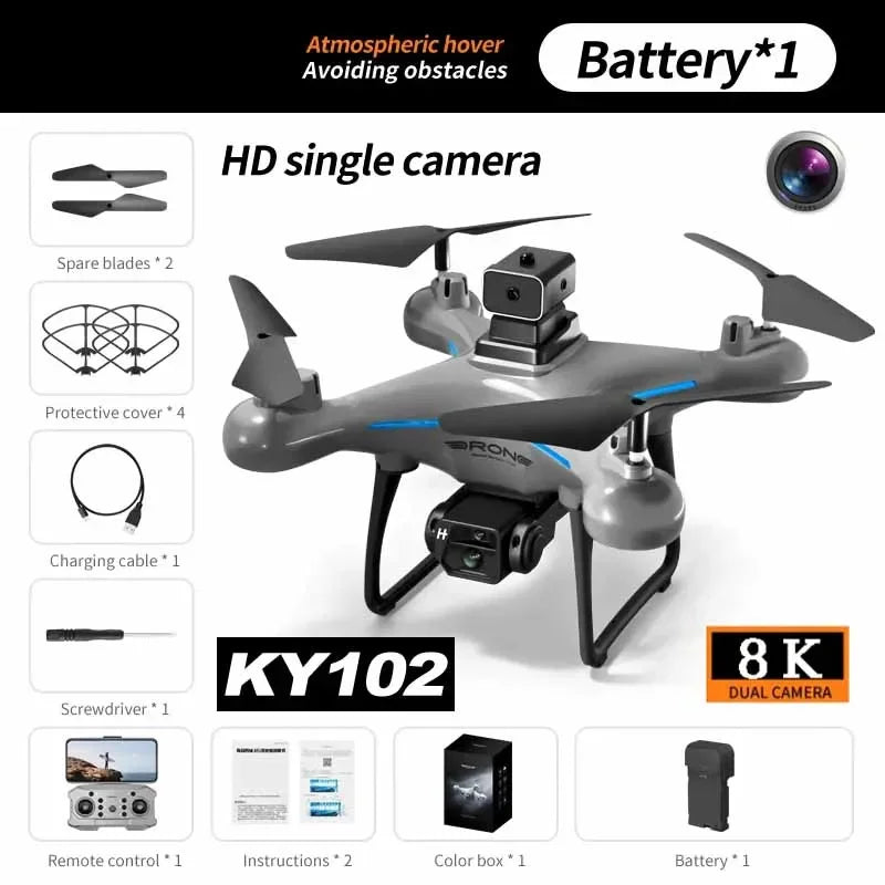 MIJIA KY102 Drohne 8K Professionelle Dual-Kamera Luftbildfotografie 360° Hindernisvermeidung Optischer Fluss Vier-Achsen RC-Flugzeug