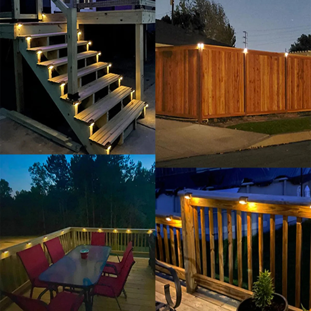 Solar LED Gartenlichter - Wasserdichte Solarlichter für Treppen & Terrassen