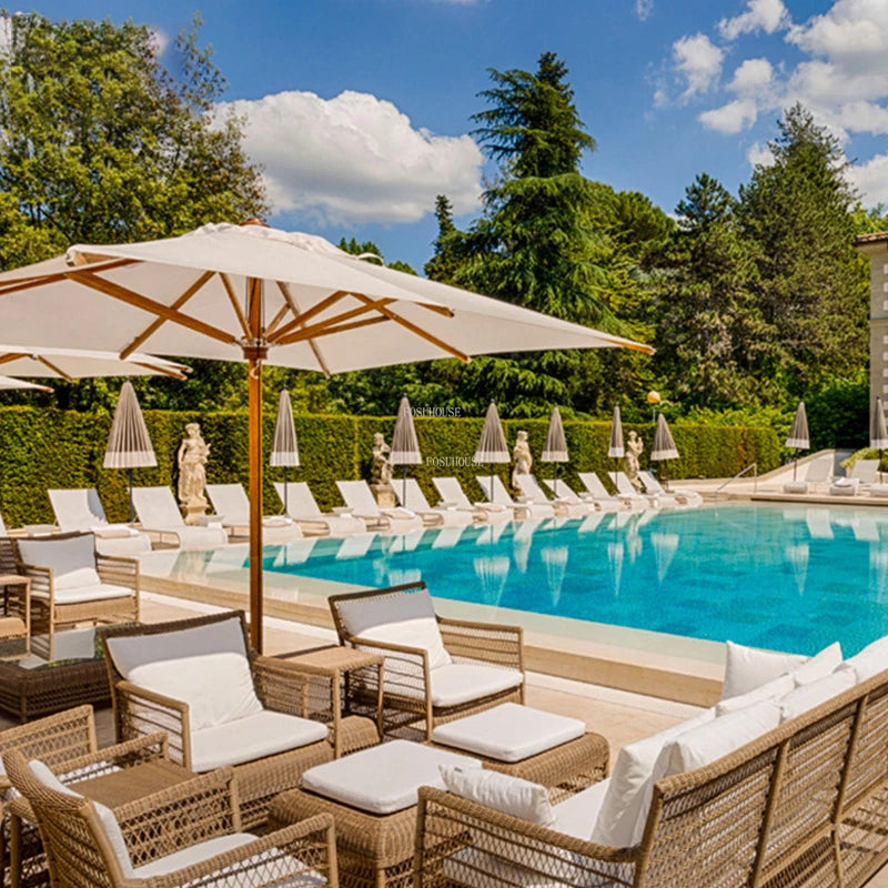 Moderne Rattan Outdoor Stühle