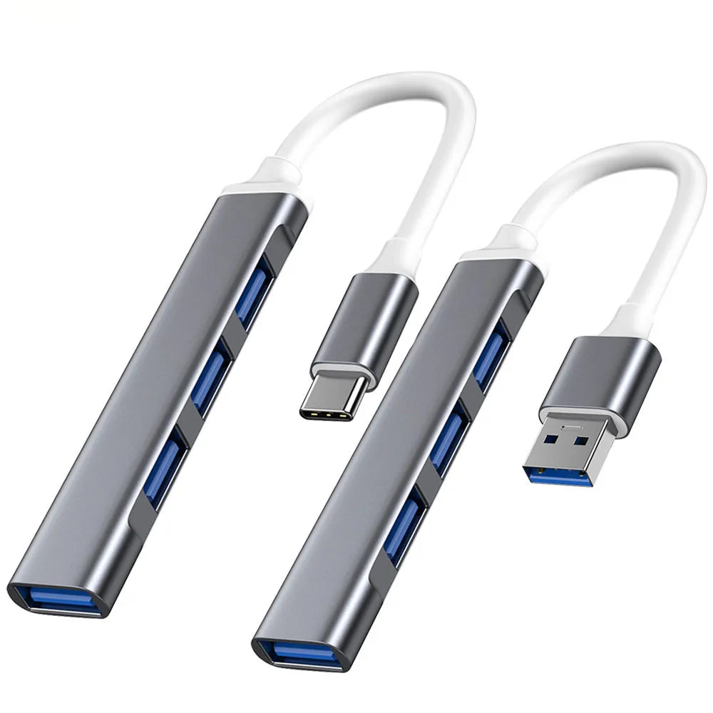 USB C HUB 3.0 Adapter 4 Port Multi-Splitter