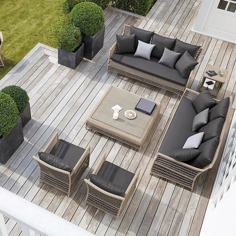 Moderne Rattan Outdoor Stühle