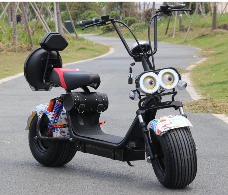 Harley Elektrofahrzeug Großer Breitreifen Scooter für Erwachsene