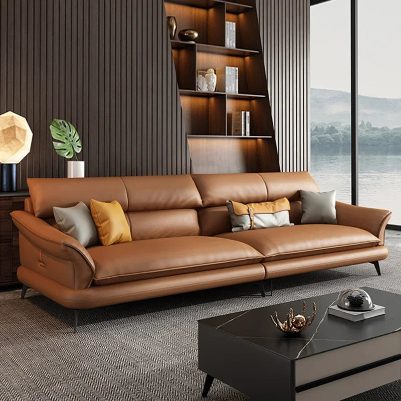 Moderne Nordische Ledersofa für das Wohnzimmer