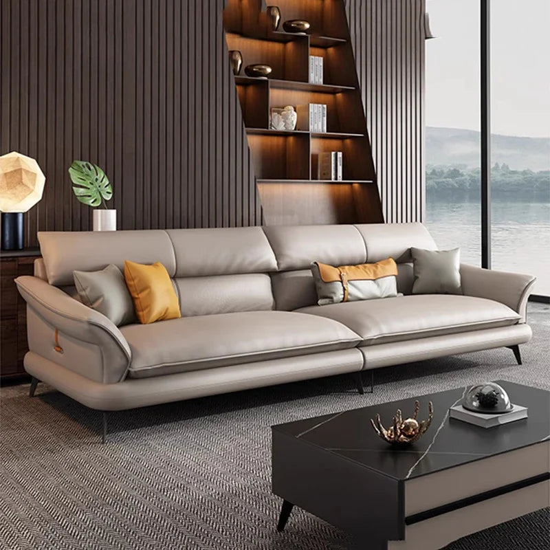 Moderne Nordische Ledersofa für das Wohnzimmer