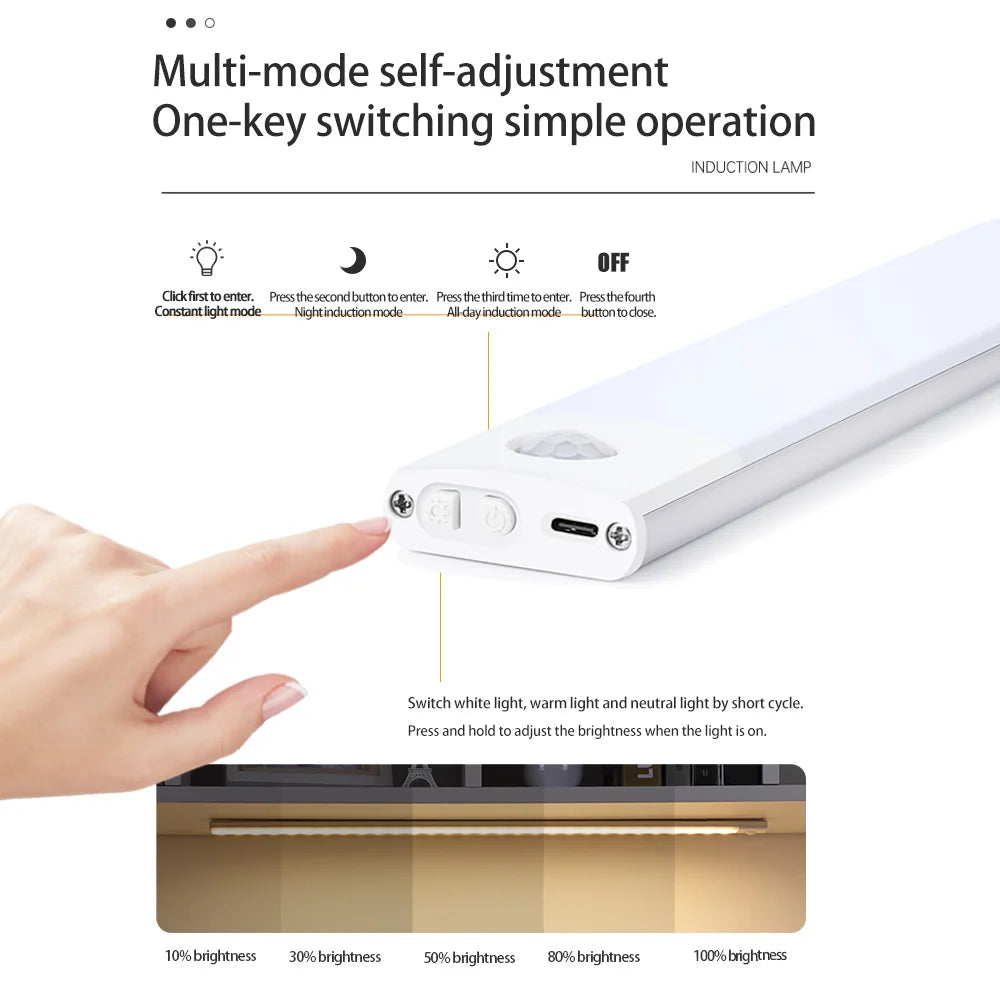 Bewegungsmelder Lichter für Schrank Schublade Korridor - USB Aufladung