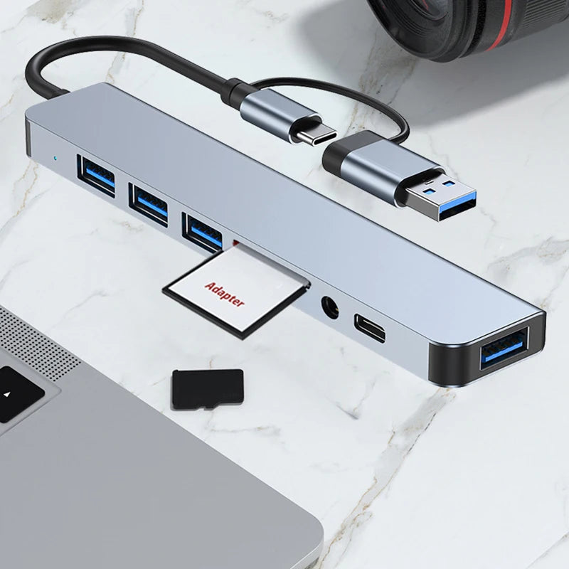 USB-C Hub 8-IN-2 für Macbook Pro