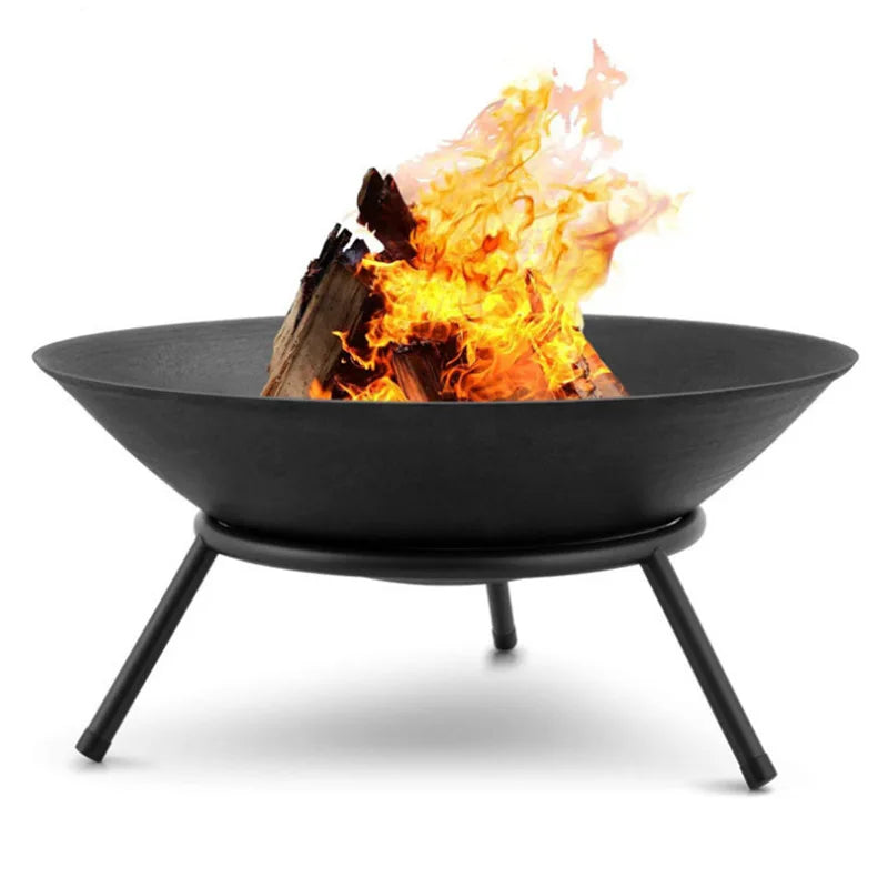 Moderne Feuerschale aus Stahl