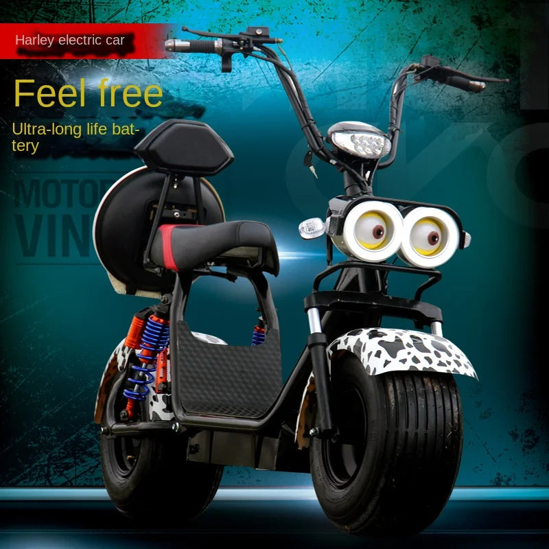 Harley Elektrofahrzeug Großer Breitreifen Scooter für Erwachsene