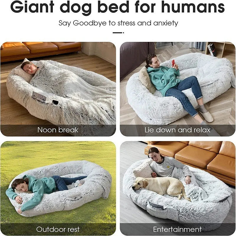 Große Hundebetten Winter Warm Abnehmbar und Waschbar